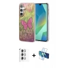 MARSİLYAN™- Galaxy S25 Plus Kılıf Zirve Modern Prime - Siyah 3D Antistatik Seramik Nano Ekran Koruyucu + Raze Metal Kamera Lens - GS