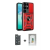 MARSİLYAN™- Galaxy S25 Ultra Kılıf Ahenk Klasik - Şeffaf Polymer Nano Ekran Koruyucu + Bilvis Titan Kamera Lens - LT