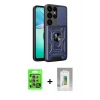 MARSİLYAN™- Galaxy S25 Ultra Kılıf Ahenk Klasik - Şeffaf Polymer Nano Ekran Koruyucu + Raze Metal Kamera Lens - NLGY