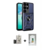 MARSİLYAN™- Galaxy S25 Ultra Kılıf Ahenk Klasik - Şeffaf Polymer Nano Ekran Koruyucu + Bilvis Titan Kamera Lens - TNGI