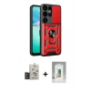 MARSİLYAN™- Galaxy S25 Ultra Kılıf Ahenk Klasik - Şeffaf Polymer Nano Ekran Koruyucu + Bilvis Titan Kamera Lens - TNGI