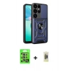 MARSİLYAN™- Galaxy S25 Ultra Kılıf Ahenk Klasik - Siyah Joko Magic 5D Hayalet Cam + Raze Metal Kamera Lens - NLGY