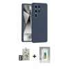 MARSİLYAN™- Galaxy S25 Ultra Kılıf Ahenk Serisi - Şeffaf Polymer Nano Ekran Koruyucu + Bilvis Titan Kamera Lens - GS