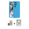 MARSİLYAN™- Galaxy S25 Ultra Kılıf Ahenk Serisi - Şeffaf Polymer Nano Ekran Koruyucu + Bilvis Titan Kamera Lens - GS