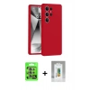 MARSİLYAN™- Galaxy S25 Ultra Kılıf Ahenk Serisi - Şeffaf Polymer Nano Ekran Koruyucu + Raze Metal Kamera Lens - NLGY