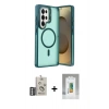 MARSİLYAN™- Galaxy S25 Ultra Kılıf Akış Form - Şeffaf Polymer Nano Ekran Koruyucu + Bilvis Titan Kamera Lens - GS