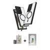 MARSİLYAN™- Galaxy S25 Ultra Kılıf Atlas Doku Koleksiyonu - Şeffaf Polymer Nano Ekran Koruyucu + Bilvis Titan Kamera Lens - GS