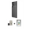 MARSİLYAN™- Galaxy S25 Ultra Kılıf Eksen Form Prime - Şeffaf Polymer Nano Ekran Koruyucu + Bilvis Titan Kamera Lens - SH