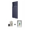 MARSİLYAN™- Galaxy S25 Ultra Kılıf Eksen Form Prime - Şeffaf Polymer Nano Ekran Koruyucu + Bilvis Titan Kamera Lens - SH