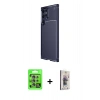MARSİLYAN™- Galaxy S25 Ultra Kılıf Eksen Form Prime - Siyah Bilvis 3D Cam Ekran Koruyucu + Raze Metal Kamera Lens - NLGY
