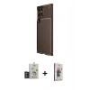 MARSİLYAN™- Galaxy S25 Ultra Kılıf Eksen Form Prime - Siyah Bilvis 3D Cam Ekran Koruyucu + Bilvis Titan Kamera Lens - TNGI