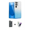 MARSİLYAN™- Galaxy S25 Ultra Kılıf Eksen Minimal Özel Seri - Şeffaf Pasifik Cam Ekran Koruyucu + Bilvis Titan Kamera Lens - LT