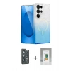 MARSİLYAN™- Galaxy S25 Ultra Kılıf Eksen Minimal Özel Seri - Şeffaf Polymer Nano Ekran Koruyucu + Bilvis Titan Kamera Lens - LT