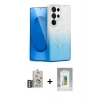 MARSİLYAN™- Galaxy S25 Ultra Kılıf Eksen Minimal Özel Seri - Şeffaf Polymer Nano Ekran Koruyucu + Bilvis Titan Kamera Lens - GS