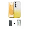 MARSİLYAN™- Galaxy S25 Ultra Kılıf Eksen Minimal Özel Seri - Şeffaf Polymer Nano Ekran Koruyucu + Bilvis Titan Kamera Lens - LT