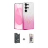 MARSİLYAN™- Galaxy S25 Ultra Kılıf Eksen Minimal Özel Seri - Siyah Bilvis 3D Cam Ekran Koruyucu + Bilvis Titan Kamera Lens - LT