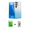 MARSİLYAN™- Galaxy S25 Ultra Kılıf Eksen Minimal Özel Seri - Siyah Bilvis 3D Cam Ekran Koruyucu + Raze Metal Kamera Lens - MI