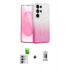 MARSİLYAN™- Galaxy S25 Ultra Kılıf Eksen Minimal Özel Seri - Siyah Joko Magic 5D Cam + Raze Metal Kamera Lens - GS