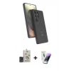 MARSİLYAN™- Galaxy S25 Ultra Kılıf İz Işık Koleksiyonu - Şeffaf Pasifik Cam Ekran Koruyucu + Bilvis Titan Kamera Lens - SH