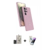 MARSİLYAN™- Galaxy S25 Ultra Kılıf İz Işık Koleksiyonu - Şeffaf Pasifik Cam Ekran Koruyucu + Bilvis Titan Kamera Lens - SH