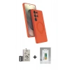MARSİLYAN™- Galaxy S25 Ultra Kılıf İz Işık Koleksiyonu - Şeffaf Polymer Nano Ekran Koruyucu + Bilvis Titan Kamera Lens - GS