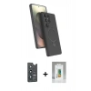 MARSİLYAN™- Galaxy S25 Ultra Kılıf İz Işık Koleksiyonu - Şeffaf Polymer Nano Ekran Koruyucu + Bilvis Titan Kamera Lens - LT