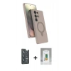 MARSİLYAN™- Galaxy S25 Ultra Kılıf İz Işık Koleksiyonu - Şeffaf Polymer Nano Ekran Koruyucu + Bilvis Titan Kamera Lens - LT