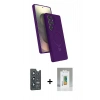MARSİLYAN™- Galaxy S25 Ultra Kılıf İz Işık Koleksiyonu - Şeffaf Polymer Nano Ekran Koruyucu + Bilvis Titan Kamera Lens - LT