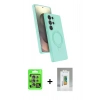 MARSİLYAN™- Galaxy S25 Ultra Kılıf İz Işık Koleksiyonu - Şeffaf Polymer Nano Ekran Koruyucu + Raze Metal Kamera Lens - NLGY