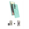 MARSİLYAN™- Galaxy S25 Ultra Kılıf İz Işık Koleksiyonu - Siyah Bilvis 3D Cam Ekran Koruyucu + Bilvis Titan Kamera Lens - GS
