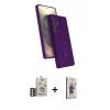 MARSİLYAN™- Galaxy S25 Ultra Kılıf İz Işık Koleksiyonu - Siyah Bilvis 3D Cam Ekran Koruyucu + Bilvis Titan Kamera Lens - GS