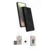 MARSİLYAN™- Galaxy S25 Ultra Kılıf İz Işık Koleksiyonu - Siyah Bilvis 3D Cam Ekran Koruyucu + Bilvis Titan Kamera Lens - GS