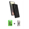 MARSİLYAN™- Galaxy S25 Ultra Kılıf İz Işık Koleksiyonu - Siyah Bilvis 3D Cam Ekran Koruyucu + Raze Metal Kamera Lens - NLGY