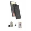 MARSİLYAN™- Galaxy S25 Ultra Kılıf İz Işık Koleksiyonu - Siyah Bilvis 3D Cam Ekran Koruyucu + Bilvis Titan Kamera Lens - SH