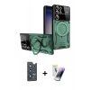 MARSİLYAN™- Galaxy S25 Ultra Kılıf Kıvılcım Modern Serisi - Şeffaf Pasifik Cam Ekran Koruyucu + Bilvis Titan Kamera Lens - LT
