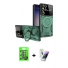 MARSİLYAN™- Galaxy S25 Ultra Kılıf Kıvılcım Modern Serisi - Şeffaf Pasifik Cam Ekran Koruyucu + Raze Metal Kamera Lens - MI