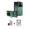 MARSİLYAN™- Galaxy S25 Ultra Kılıf Kıvılcım Modern Serisi - Şeffaf Polymer Nano Ekran Koruyucu + Bilvis Titan Kamera Lens - SH