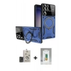 MARSİLYAN™- Galaxy S25 Ultra Kılıf Kıvılcım Modern Serisi - Şeffaf Polymer Nano Ekran Koruyucu + Bilvis Titan Kamera Lens - SH