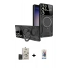 MARSİLYAN™- Galaxy S25 Ultra Kılıf Kıvılcım Modern Serisi - Siyah Joko Magic 5D Cam + Bilvis Titan Kamera Lens - SH