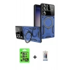 MARSİLYAN™- Galaxy S25 Ultra Kılıf Kıvılcım Modern Serisi - Siyah Joko Magic 5D Cam + Raze Metal Kamera Lens - NLGY