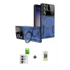 MARSİLYAN™- Galaxy S25 Ultra Kılıf Kıvılcım Modern Serisi - Siyah Joko Magic 5D Hayalet Cam + Raze Metal Kamera Lens - GS