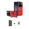 MARSİLYAN™- Galaxy S25 Ultra Kılıf Kıvılcım Modern Serisi - Siyah Joko Magic 5D Hayalet Cam + Bilvis Titan Kamera Lens - LT