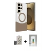 MARSİLYAN™- Galaxy S25 Ultra Kılıf Kozmos Form Özel Seri - Şeffaf Polymer Nano Ekran Koruyucu + Bilvis Titan Kamera Lens - GS