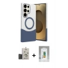 MARSİLYAN™- Galaxy S25 Ultra Kılıf Kozmos Form Özel Seri - Şeffaf Polymer Nano Ekran Koruyucu + Bilvis Titan Kamera Lens - TNGI