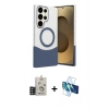 MARSİLYAN™- Galaxy S25 Ultra Kılıf Kozmos Form Özel Seri - Siyah 3D Antistatik Seramik Nano Ekran Koruyucu + Bilvis Titan Kamera Lens - TNGI