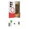 MARSİLYAN™- Galaxy S25 Ultra Kılıf Kozmos Form Özel Seri - Siyah Joko Magic 5D Hayalet Cam + Gümüş Raze Metal Kamera Lens