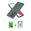 MARSİLYAN™- Galaxy S25 Ultra Kılıf Kozmos Yansıma Özel Seri - Şeffaf Polymer Nano Ekran Koruyucu + Raze Metal Kamera Lens - MI