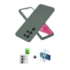 MARSİLYAN™- Galaxy S25 Ultra Kılıf Kozmos Yansıma Özel Seri - Siyah 3D Antistatik Cam Ekran Koruyucu + Raze Metal Kamera Lens - GS