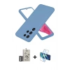 MARSİLYAN™- Galaxy S25 Ultra Kılıf Kozmos Yansıma Özel Seri - Siyah 3D Antistatik Seramik Nano Ekran Koruyucu + Bilvis Titan Kamera Lens - GS