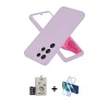 MARSİLYAN™- Galaxy S25 Ultra Kılıf Kozmos Yansıma Özel Seri - Siyah 3D Antistatik Seramik Nano Ekran Koruyucu + Bilvis Titan Kamera Lens - TNGI